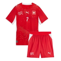Koszulka piłkarska Szwajcaria Breel Embolo #7 Strój Domowy dla dzieci MŚ 2026 tanio Krótki Rękaw (+ Krótkie spodenki)